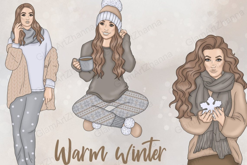 warm-winter-girls-clipart