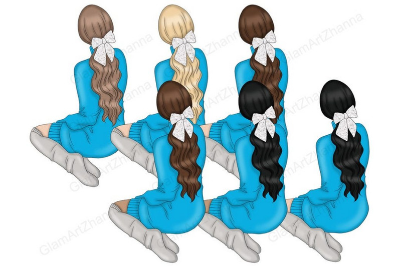 hanukkah-girls-clipart