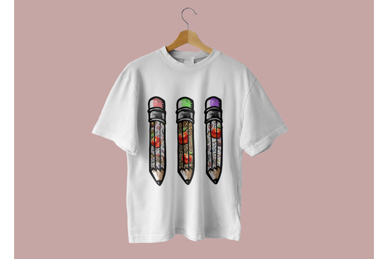 pencil-apple-teacher-sublimation