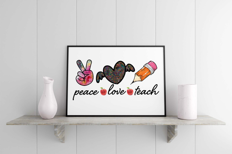 peace-love-teach-sublimation