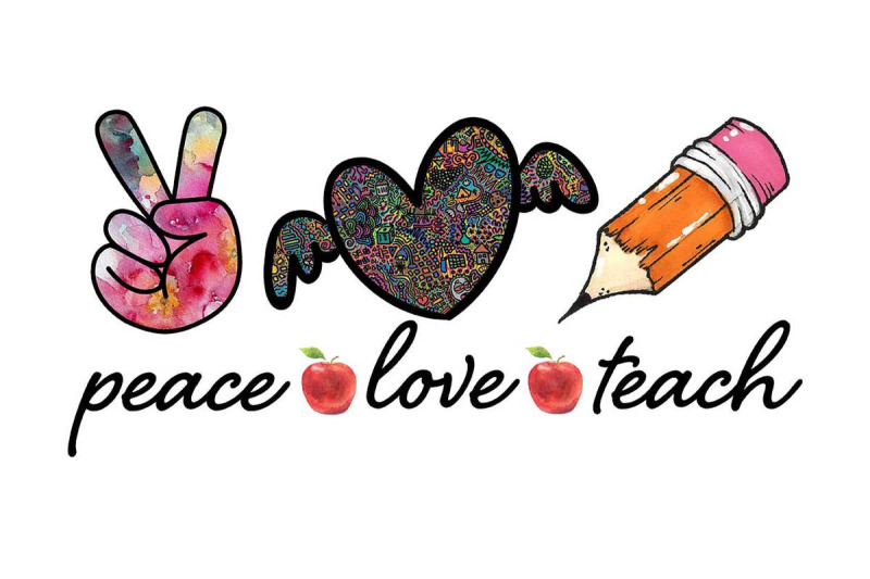 peace-love-teach-sublimation