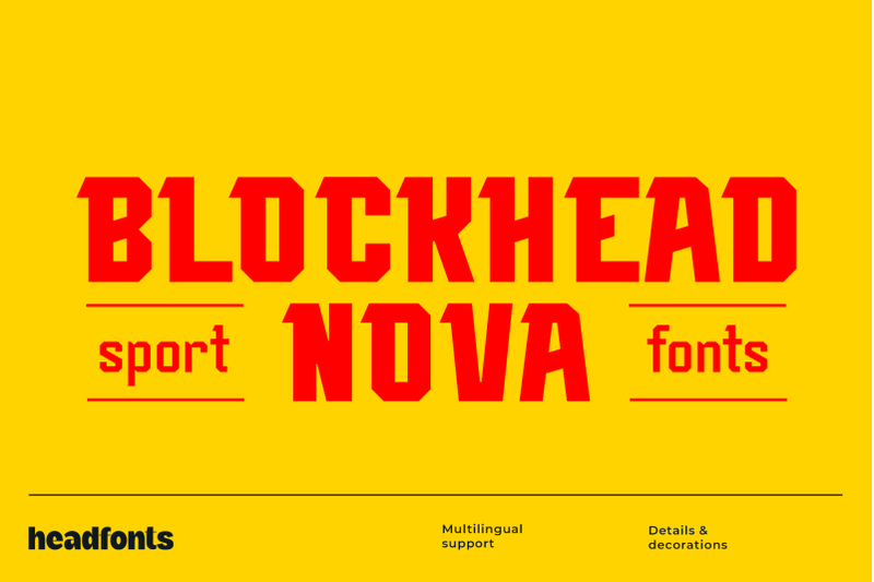blockhead-nova-sports-font
