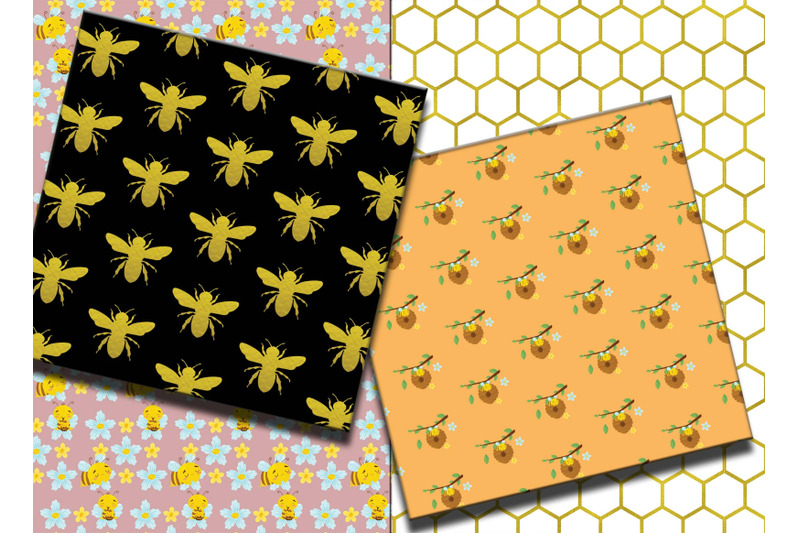 honey-bee-pattern-sublimation