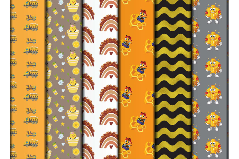 honey-bee-pattern-sublimation