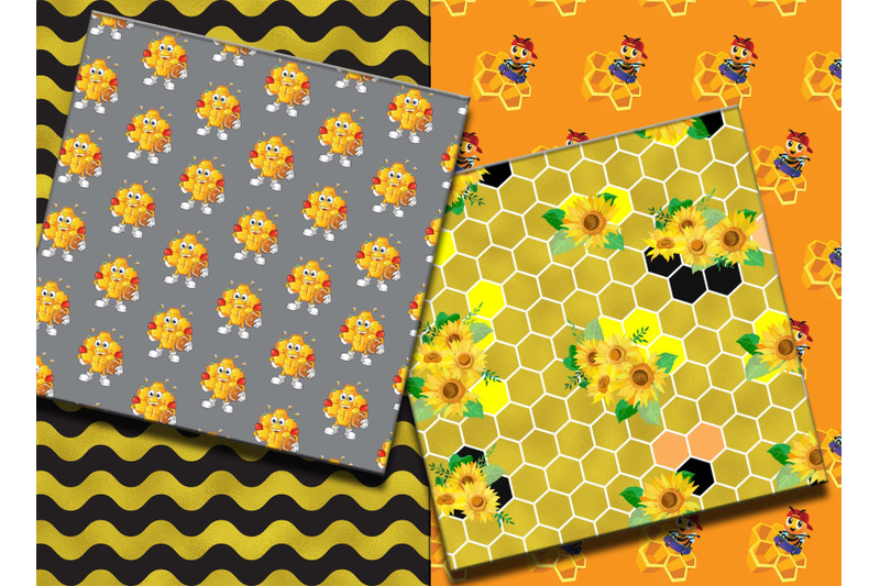 honey-bee-pattern-sublimation