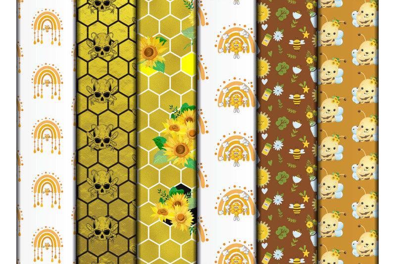 honey-bee-pattern-sublimation