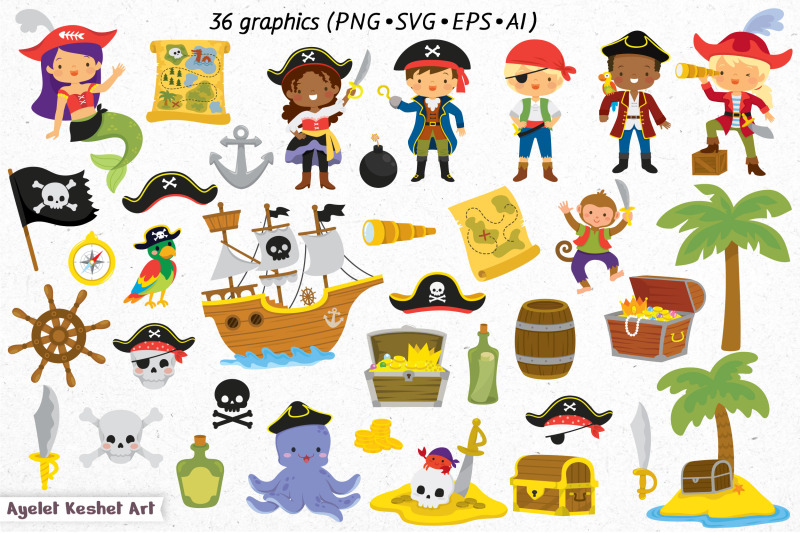 pirates-clipart-pirate-cartoons-frames-and-premade-template