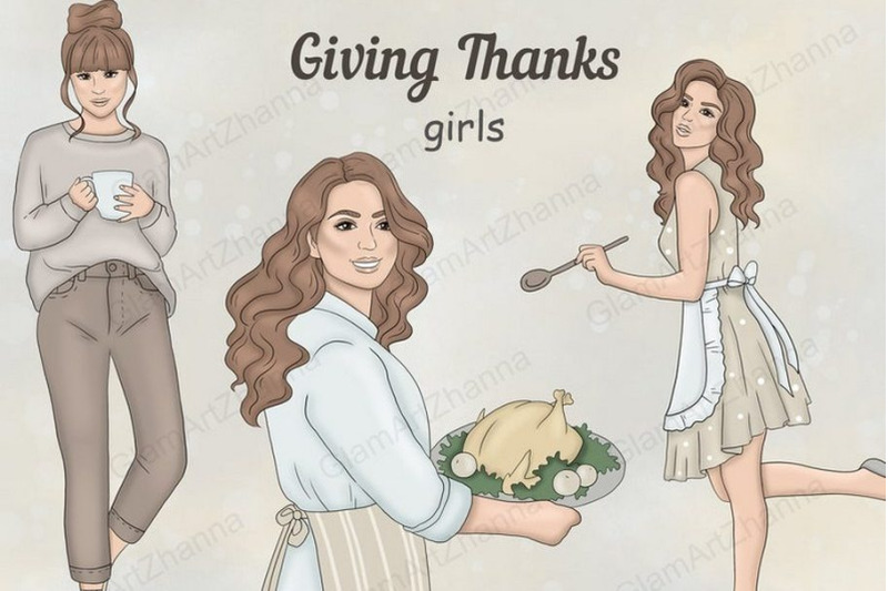 thanksgiving-day-girls-clipart