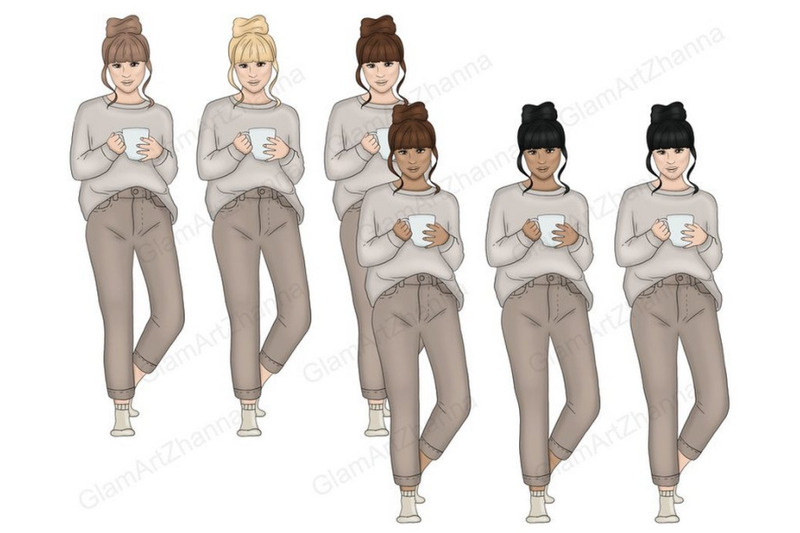 thanksgiving-day-girls-clipart