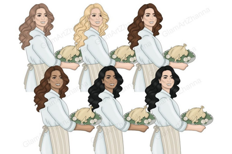 thanksgiving-day-girls-clipart