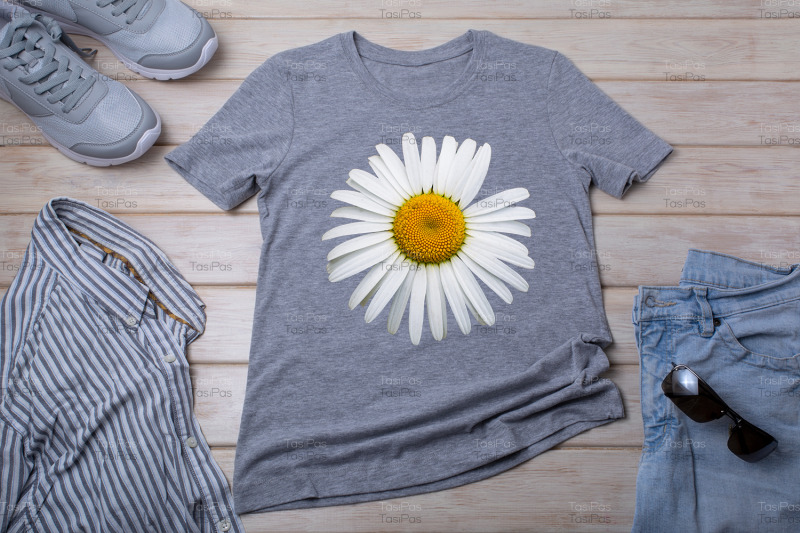 gray-t-shirt-mockup-with-sunglasses-and-blue-jeans