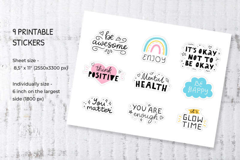 mental-health-inspirational-sticker-bundle