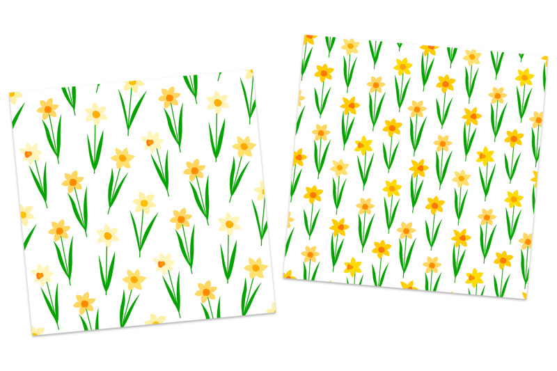 daffodils-pattern-spring-flowers-pattern-daffodils-background