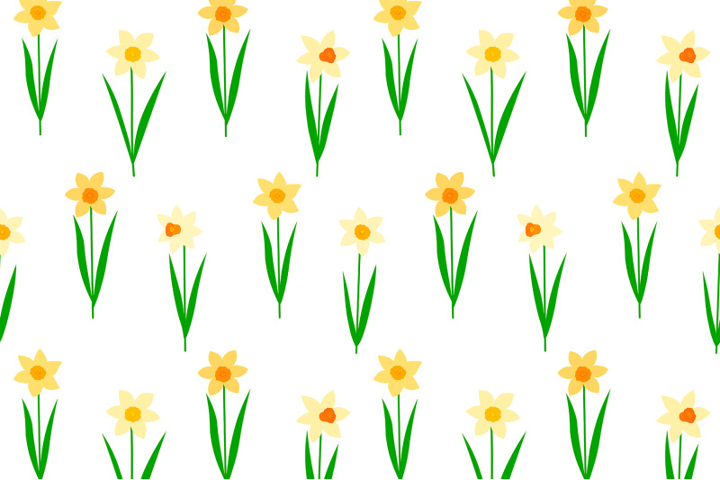 daffodils-pattern-spring-flowers-pattern-daffodils-background