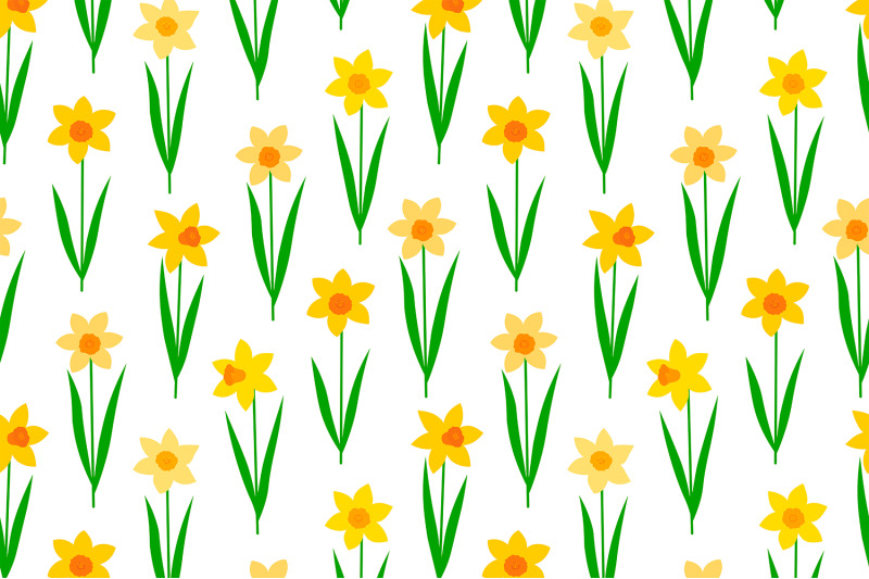 daffodils-pattern-spring-flowers-pattern-daffodils-background