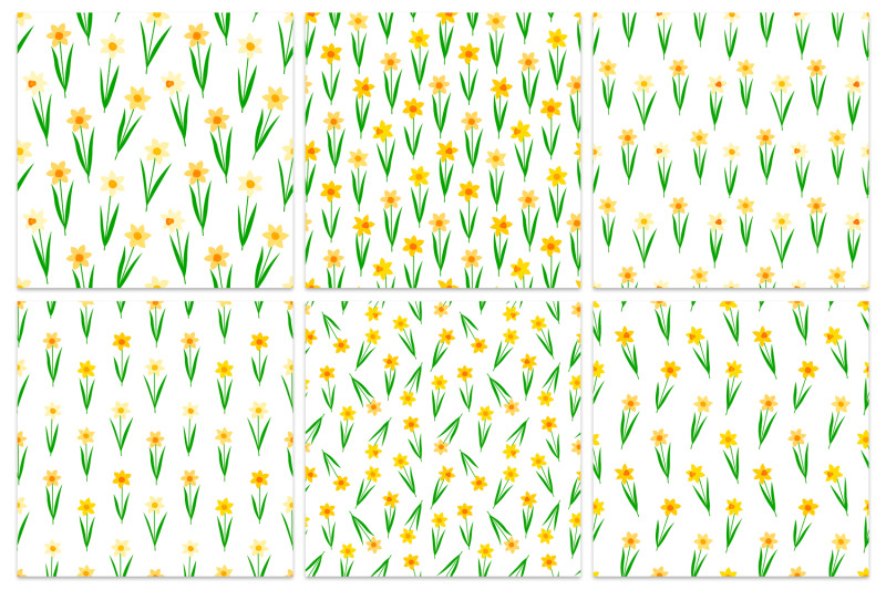 daffodils-pattern-spring-flowers-pattern-daffodils-background