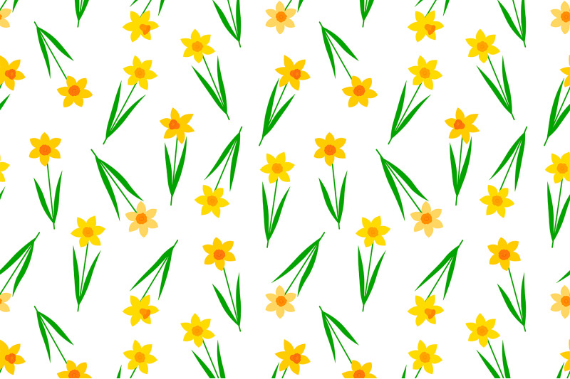 daffodils-pattern-spring-flowers-pattern-daffodils-background