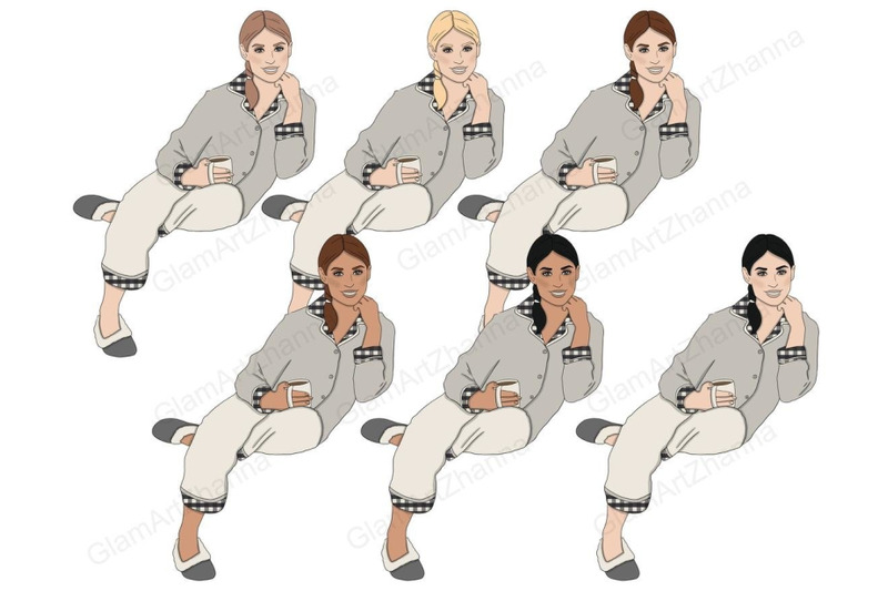 cozy-girls-clipart