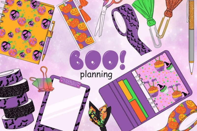 boo-planning-collection-clipart