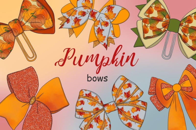 pumpkin-bows-clipart