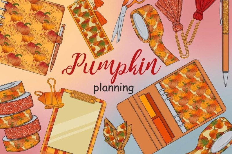 pumpkin-planning-collection-clipart