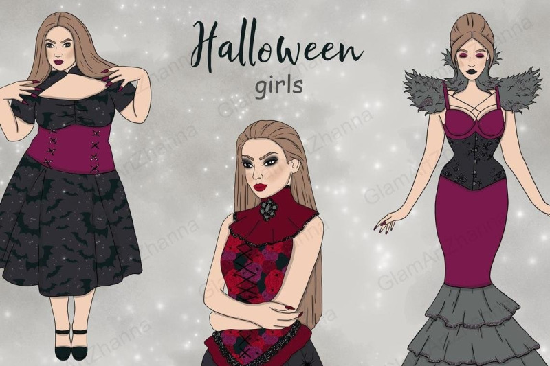 halloween-girls-clipart