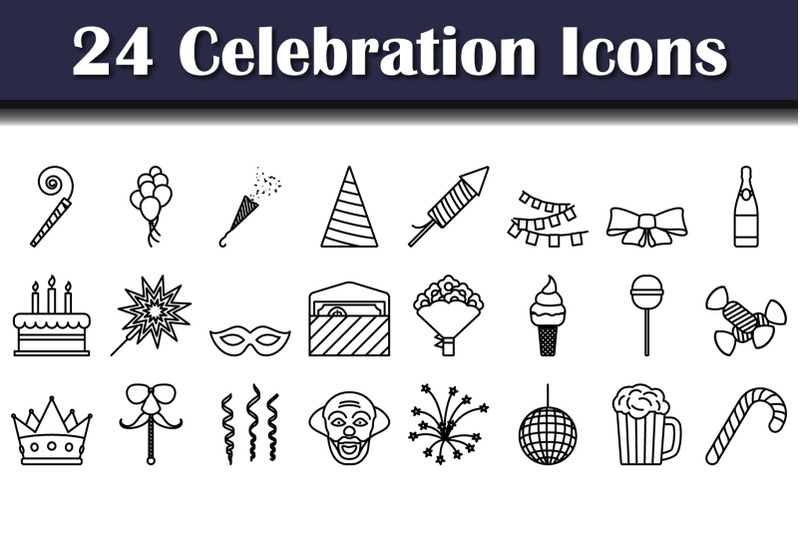 celebration-icon-set