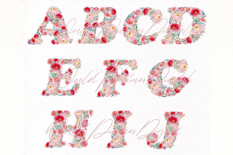 flower-alphabet-png-clipart-bundle-watercolor-floral-abc