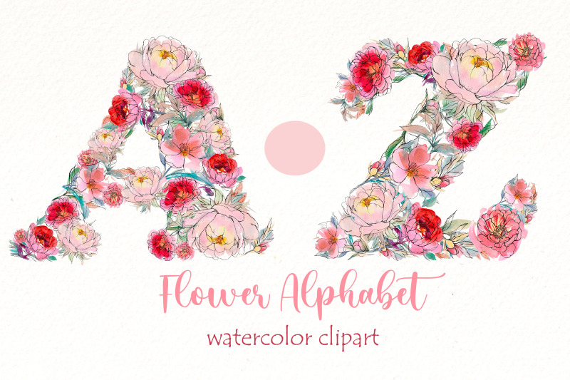 flower-alphabet-png-clipart-bundle-watercolor-floral-abc