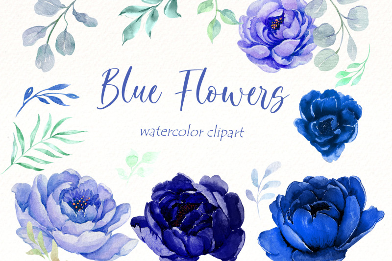 blue-floral-clipart-bundle-watercolor-navy-blue-flowers-png