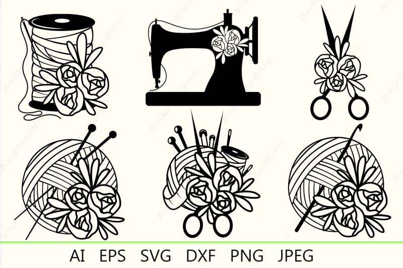 floral-knitting-svg-crochet-svg-sewing-clipart-bundle