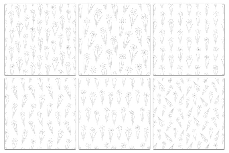 daffodils-coloring-pattern-daffodils-graphics-pattern