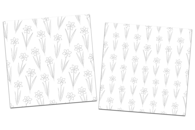 daffodils-coloring-pattern-daffodils-graphics-pattern