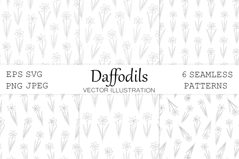 daffodils-coloring-pattern-daffodils-graphics-pattern