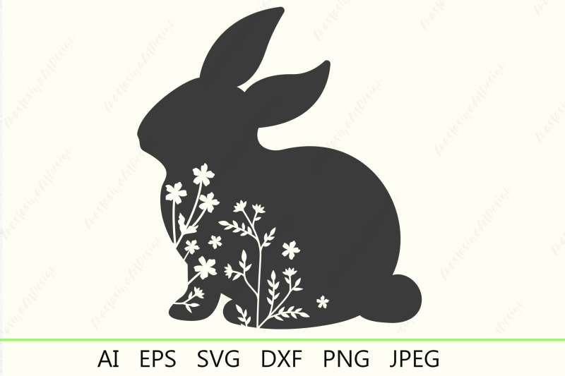 easter-bunny-silhouette-with-flowers-svg-for-cricut