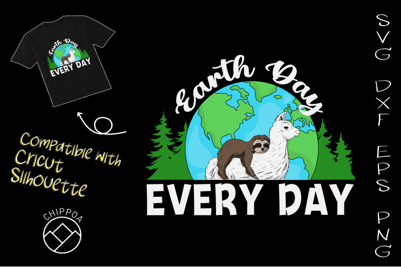 earth-day-everyday-llama-sloth