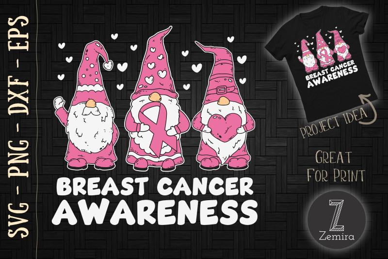 gnomes-breast-cancer-awareness-peace