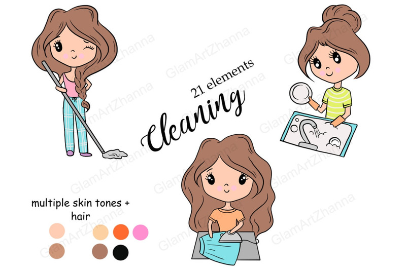 cleaning-cute-dolls