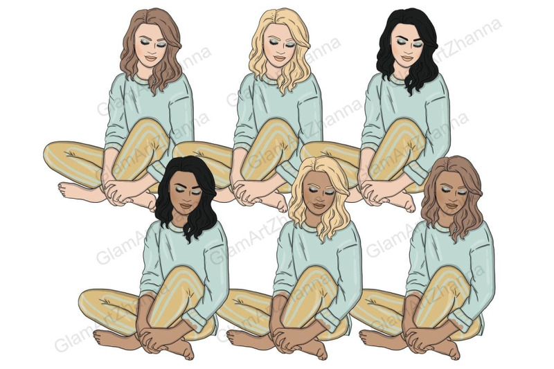 cozy-and-warm-girls-clipart