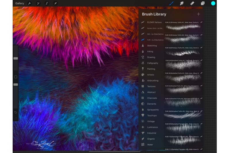 realistic-fur-28-brushes-for-procreate