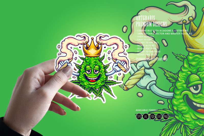 weed-crown-joint-smoking-cannabis-svg