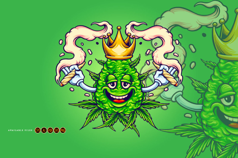 weed-crown-joint-smoking-cannabis-svg