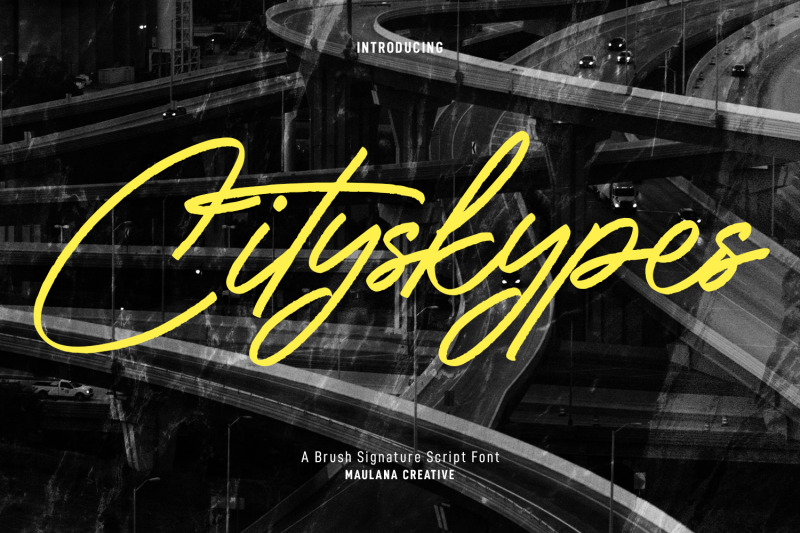 cityskypes-signature-script-font