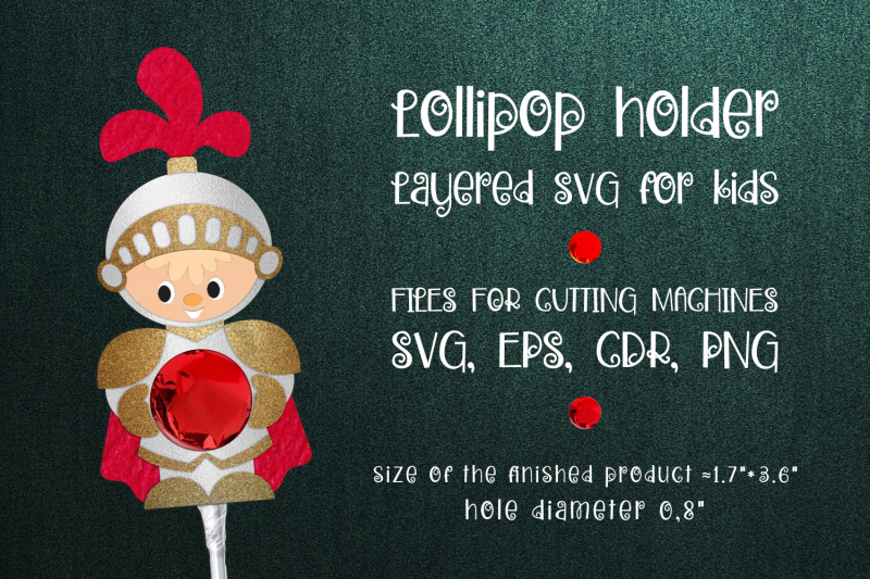 knight-lollipop-holder-template