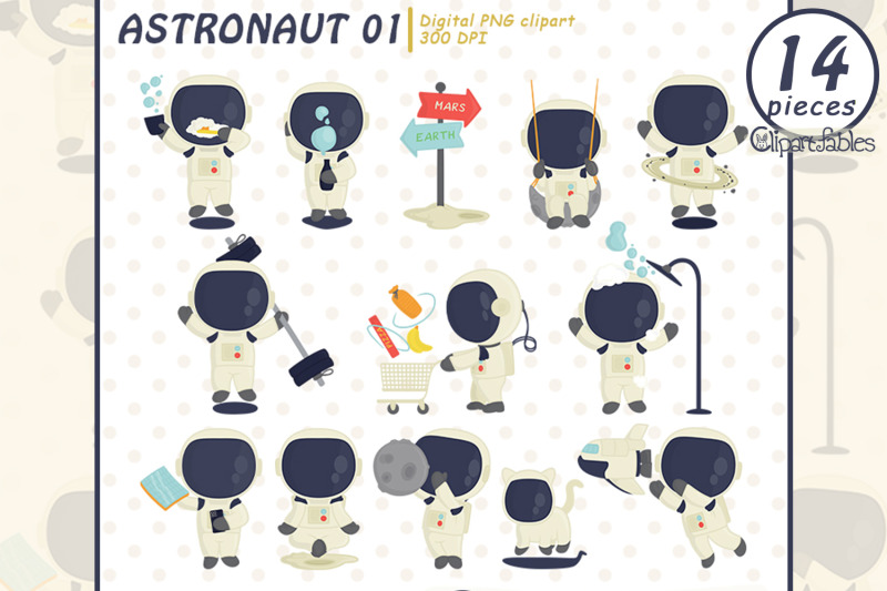 cute-astronaut-clipart-astronaut-039-s-life-in-space