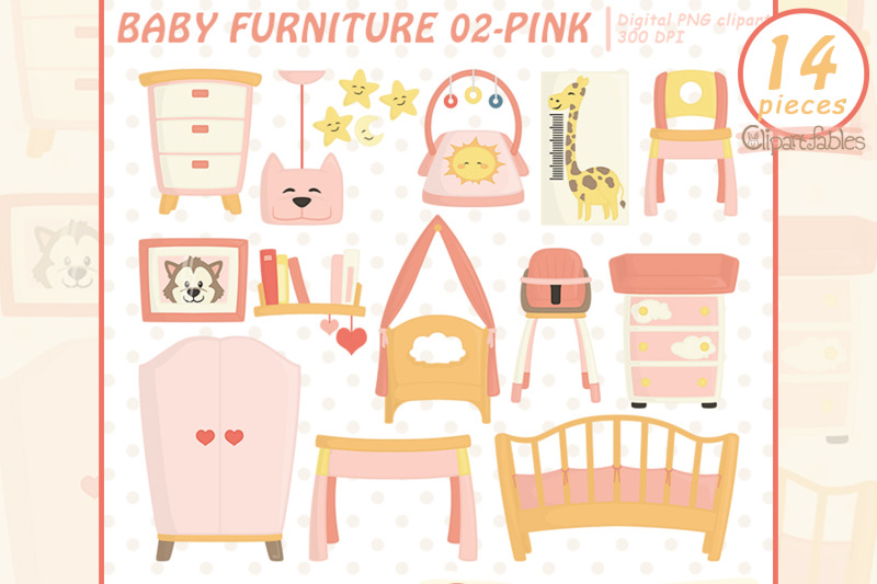 baby-furniture-clipart-pink-baby-girl-room