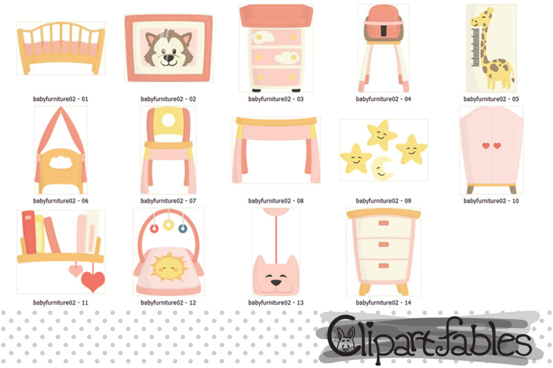 baby-furniture-clipart-pink-baby-girl-room