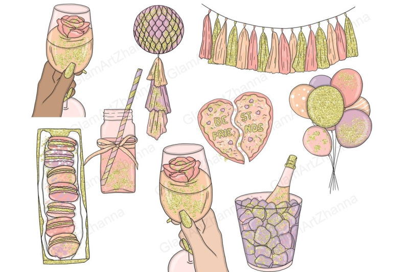 girlfriends-party-clipart