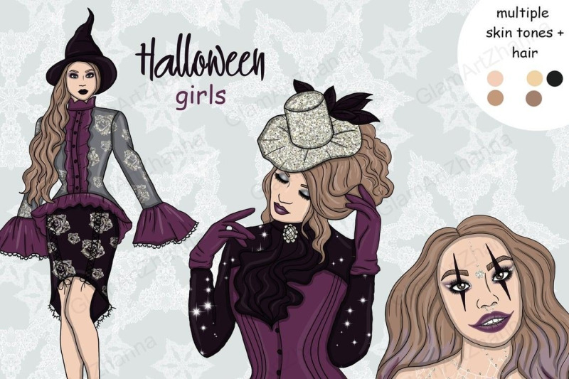 halloween-girls-clipart