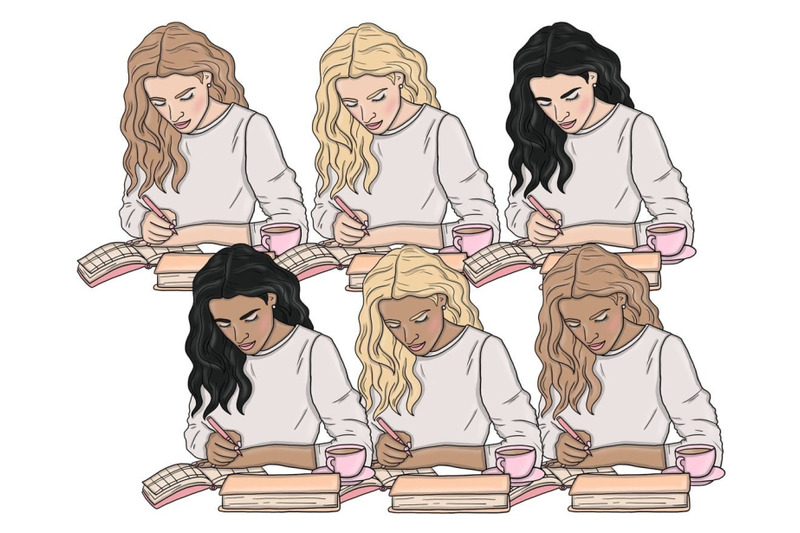 sweet-planner-girls-clipart